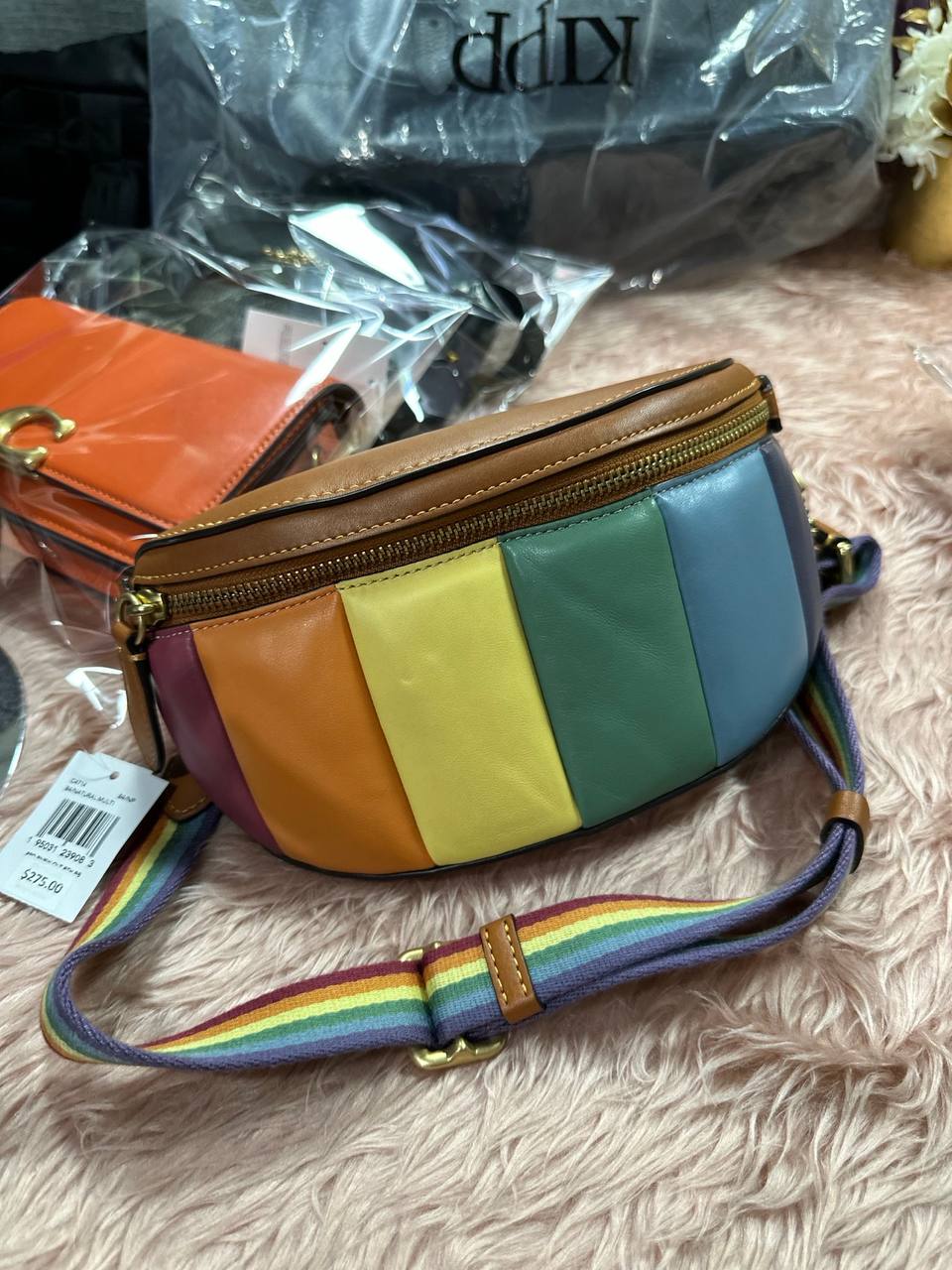 ORIG & IMPORTED COACHRetail Bethany Belt Bag With Rainbow Quilting