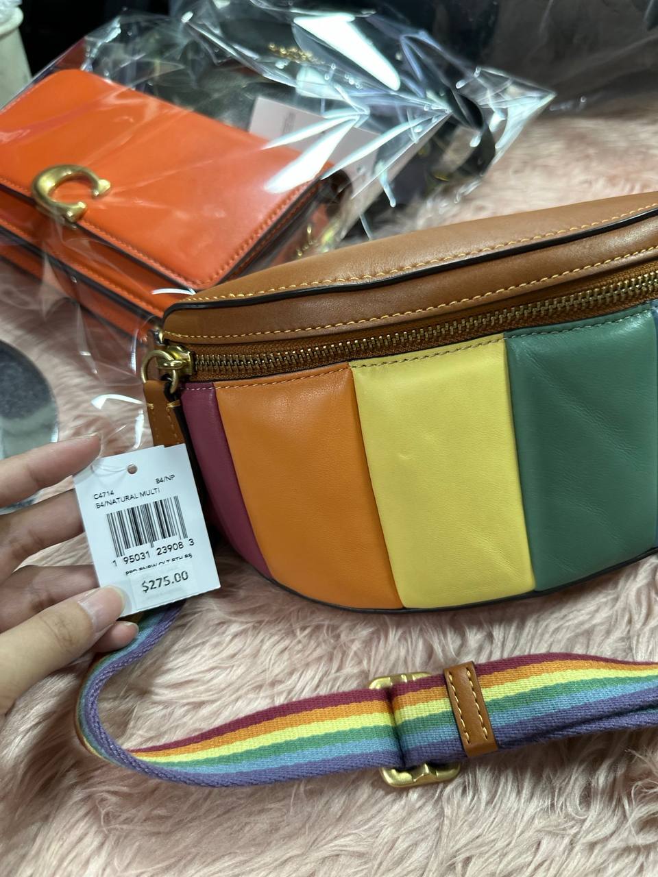 ORIG & IMPORTED COACHRetail Bethany Belt Bag With Rainbow Quilting