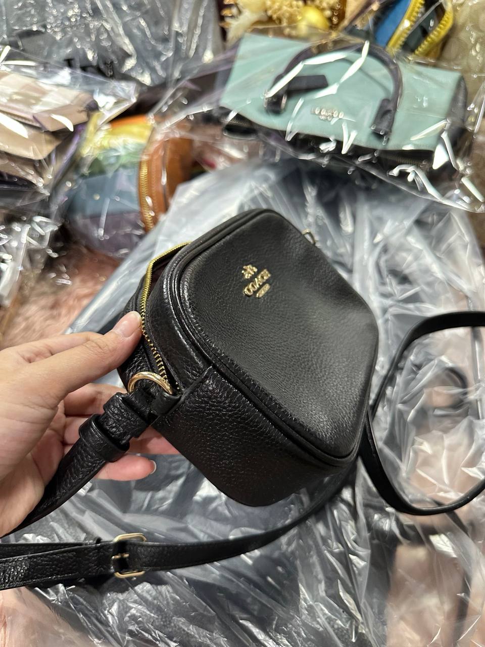 ORIG Preloved COACH Mini Jamie Camera Black Bag
