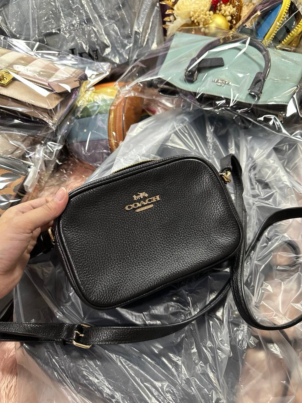 ORIG Preloved COACH Mini Jamie Camera Black Bag