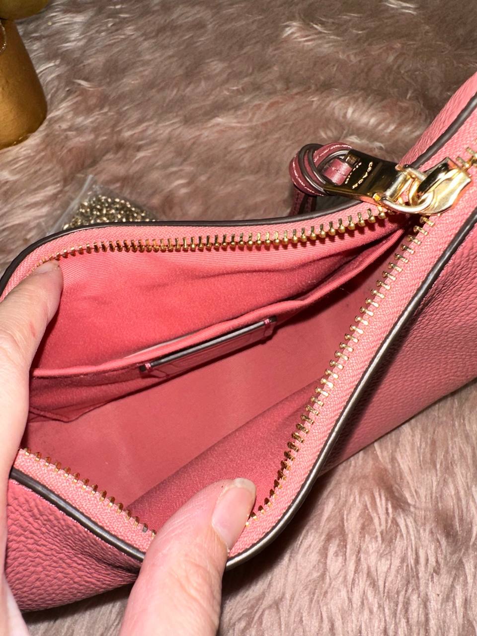 ORIG Preloved COACH Kleo Hobo Shoulder Peach Bag