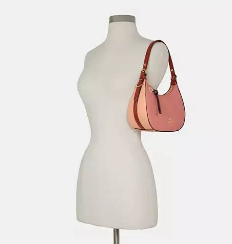 ORIG Preloved COACH Kleo Hobo Shoulder Peach Bag