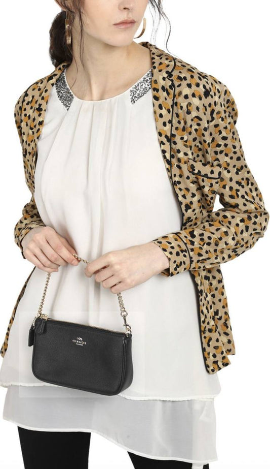 ORIG Preloved COACH RARE Nolita 19 Shoulder Small Black Chain Bag