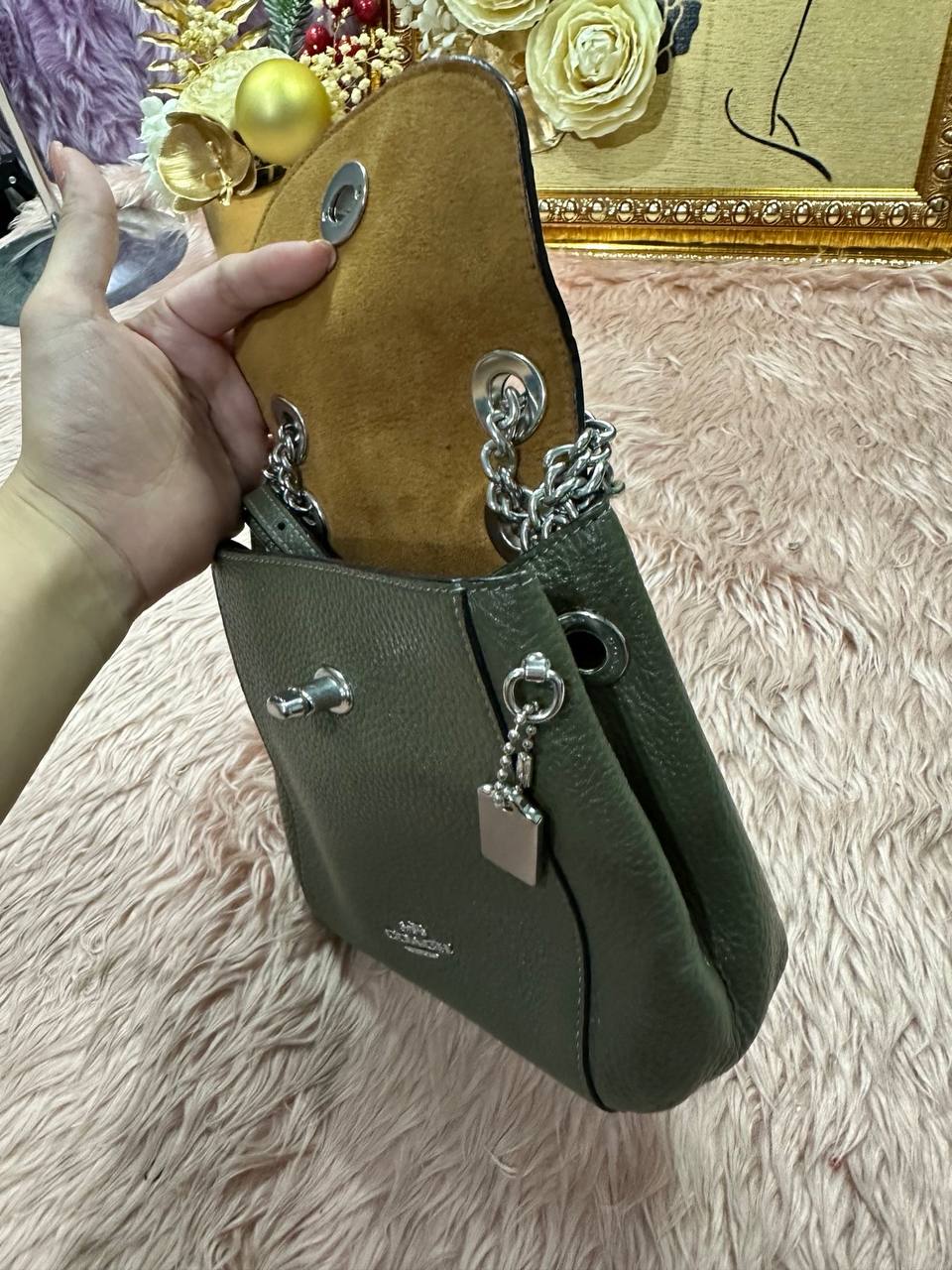 ORIG & IMPORTED COACH Convertible Mini Backpack Sage Green Bag