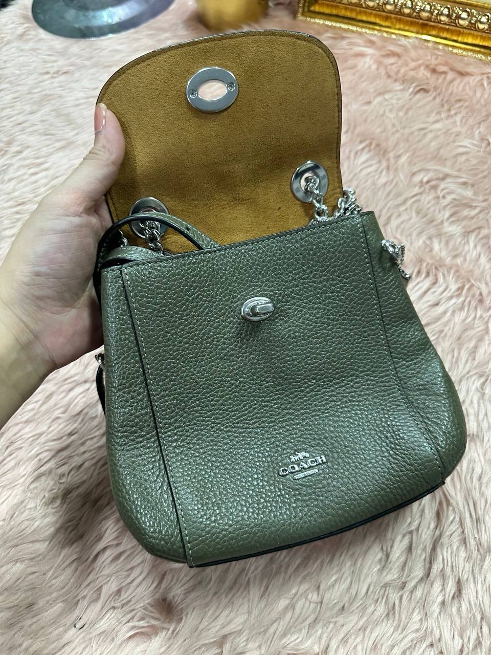 ORIG & IMPORTED COACH Convertible Mini Backpack Sage Green Bag