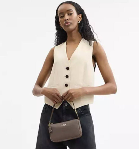 ORIG & IMPORTED COACH Nolita 19 Small Brown Dark Stone Bag
