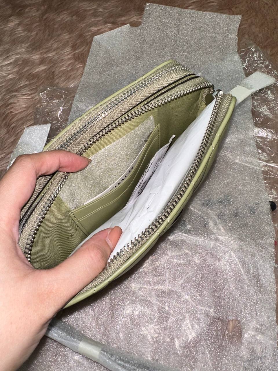 ORIG & IMPORTED COACH Retail Kira Crossbody With Pillow Quilting Small Sage Green Bag