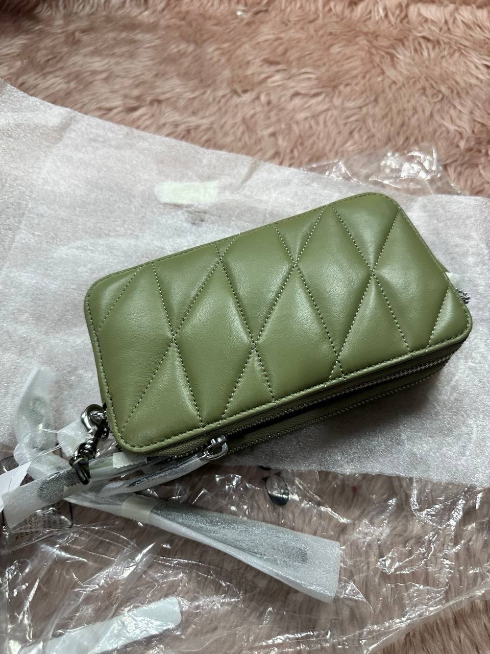 ORIG & IMPORTED COACH Retail Kira Crossbody With Pillow Quilting Small Sage Green Bag