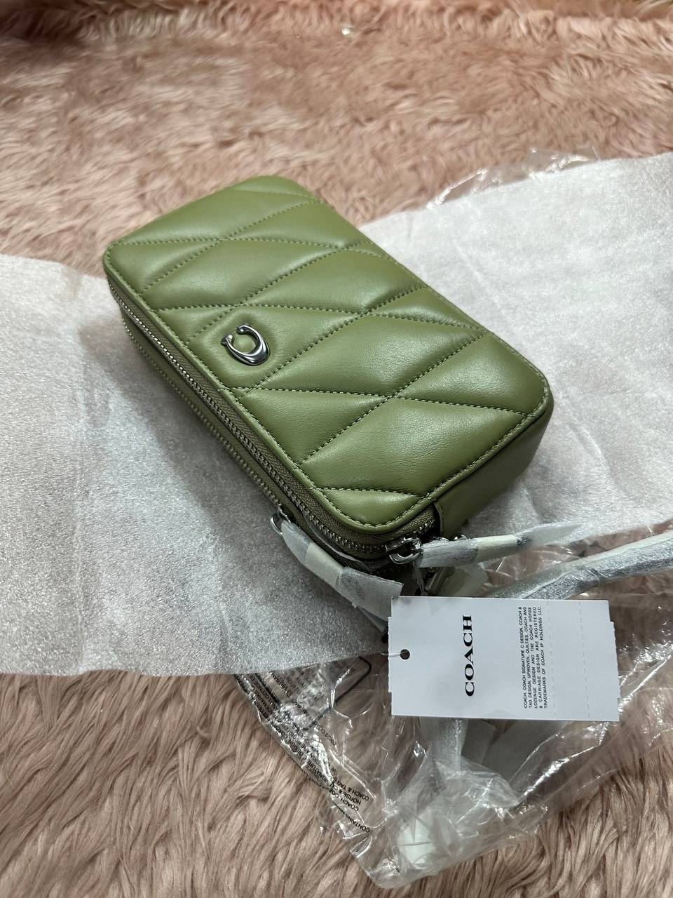 ORIG & IMPORTED COACH Retail Kira Crossbody With Pillow Quilting Small Sage Green Bag