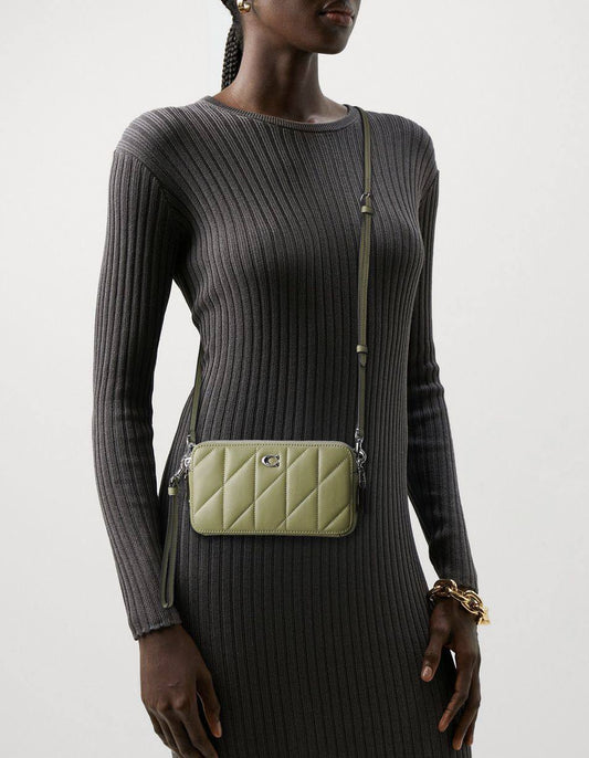 ORIG & IMPORTED COACH Retail Kira Crossbody With Pillow Quilting Small Sage Green Bag