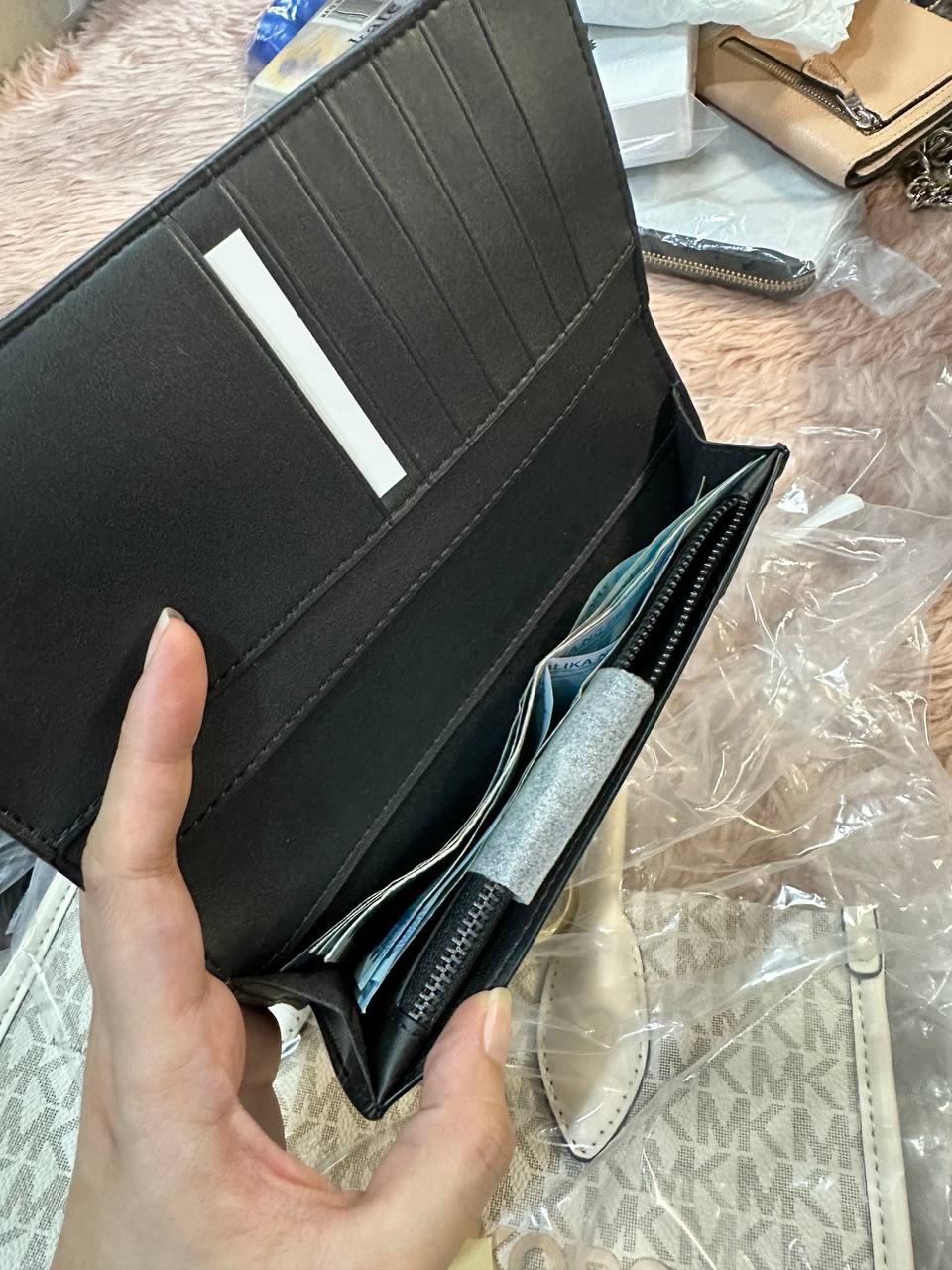 ORIG & IMPORTED COACH Modern Breast Pocket Slim Long Men Wallet Black