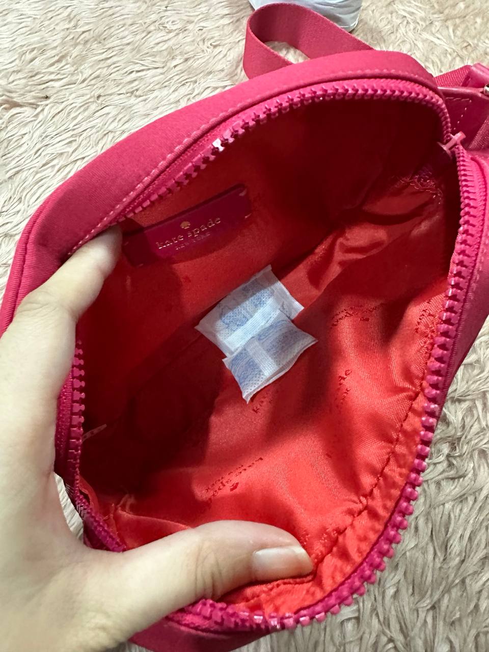 ORIG & IMPORTED Kate Spade KS Chelsea Red Belt Bag Nylon