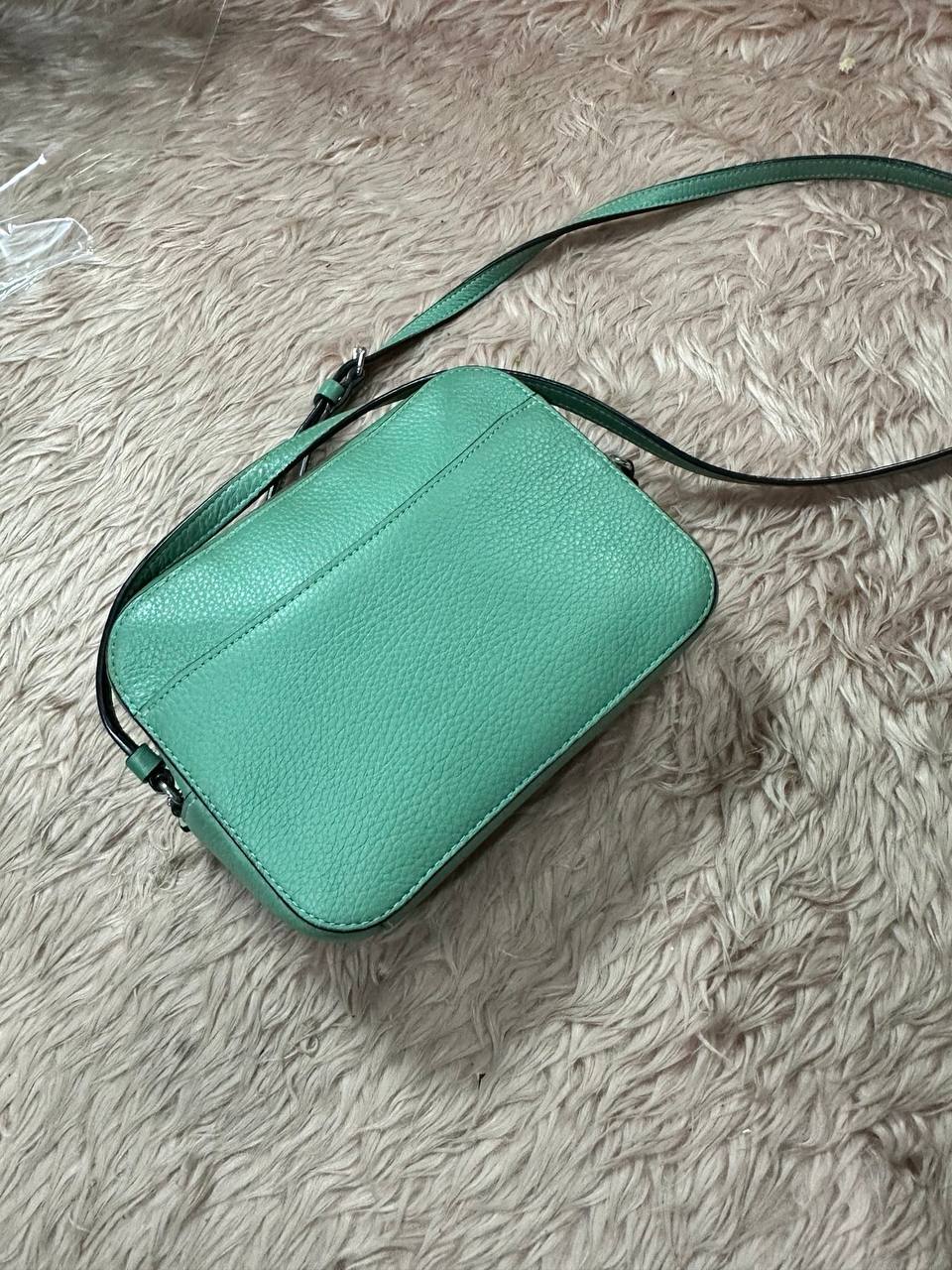 ORIG Preloved Disney X Coach RARE Mini Camera Bag With Tiana Green Small Bag