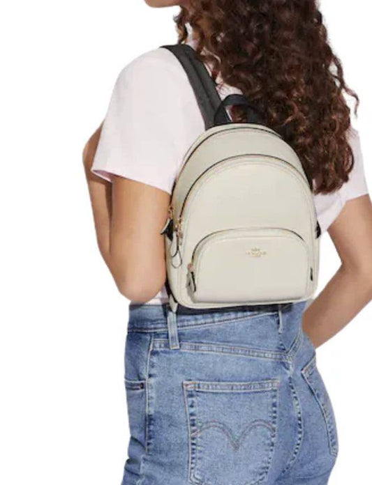 ORIG Preloved Coach Mini Court Backpack White Bag