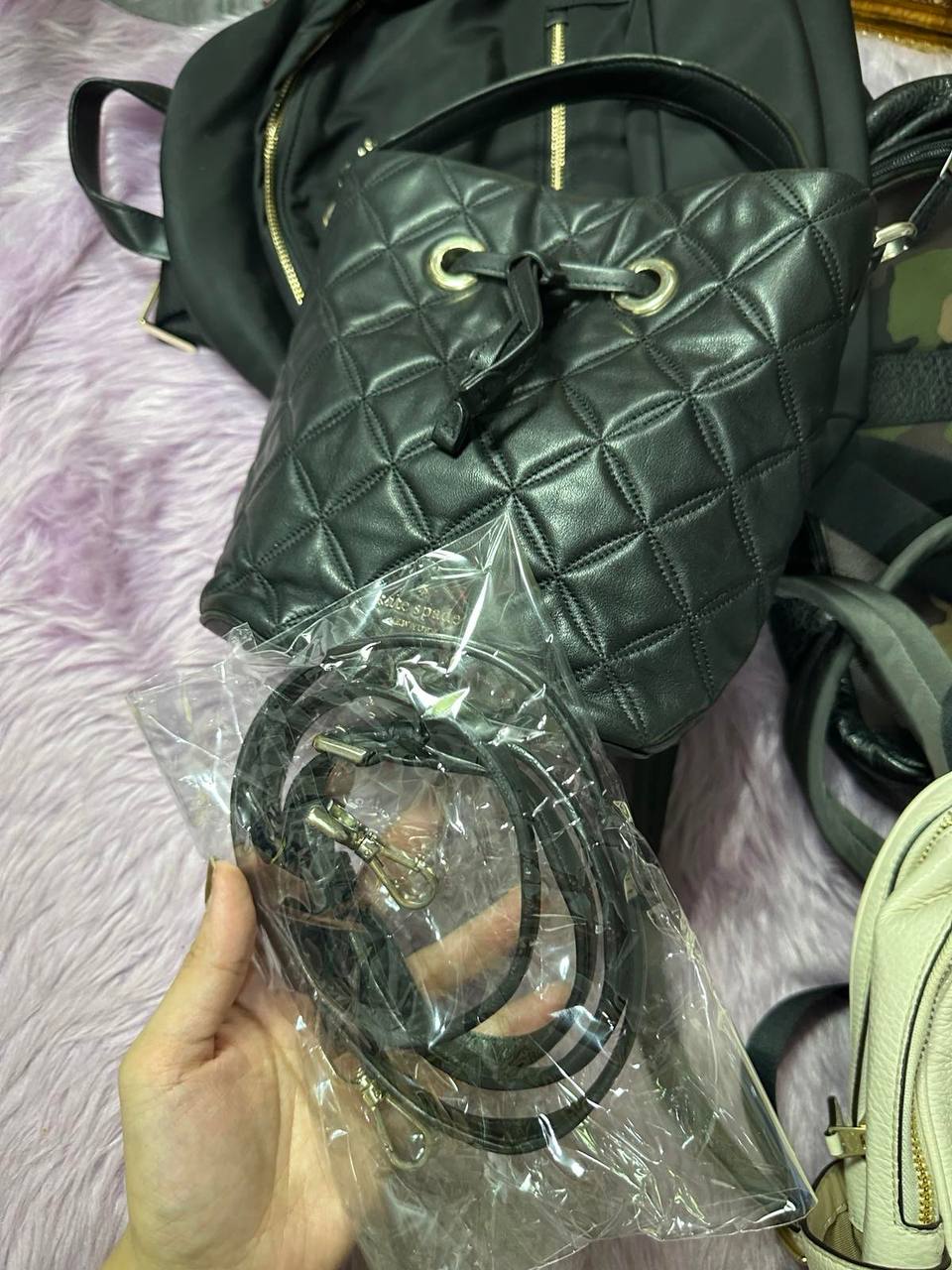 ORIG Preloved KateSpade KS Natalia Small Bucket Black Bag