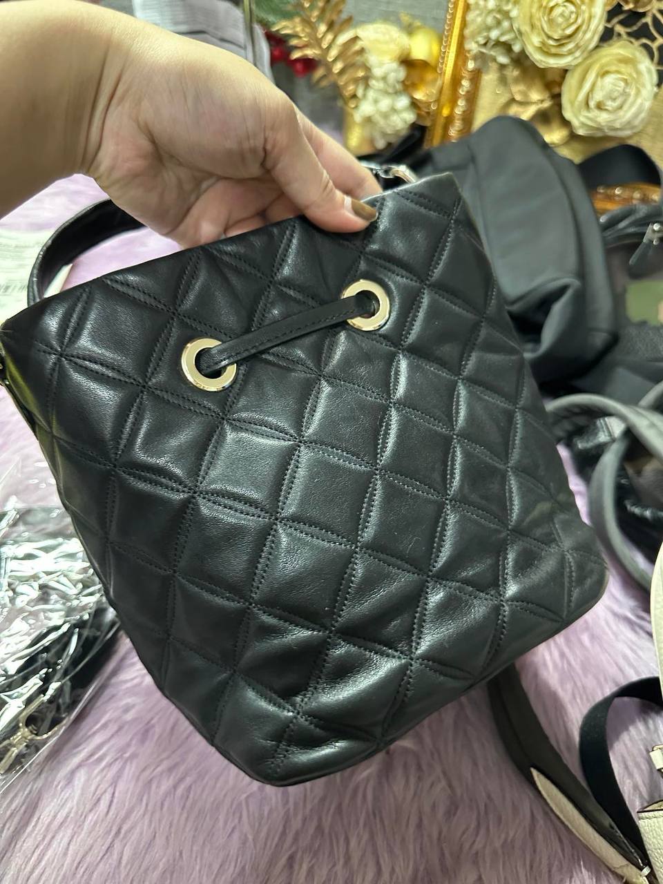 ORIG Preloved KateSpade KS Natalia Small Bucket Black Bag