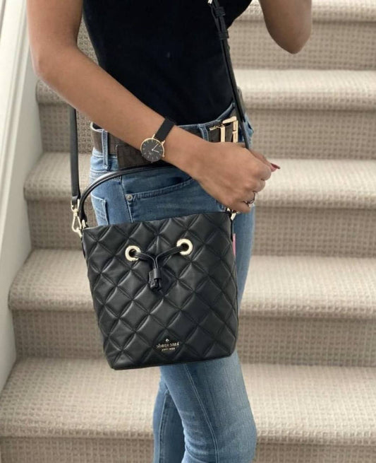 ORIG Preloved KateSpade KS Natalia Small Bucket Black Bag