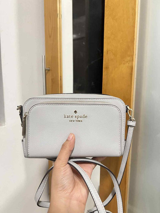 ORIG Preloved Kate Spade KS Staci Dual Zip Around Crossbody Small Lilac Bag