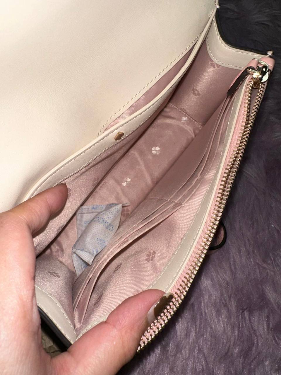 ORIG Preloved Kate Spade KS Knott Flap Crossbody Pink Small Phone Bag