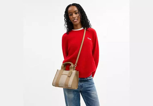 ORIG & IMPORTED COACH Smith Tote Bag 24 In Signature Jacquard