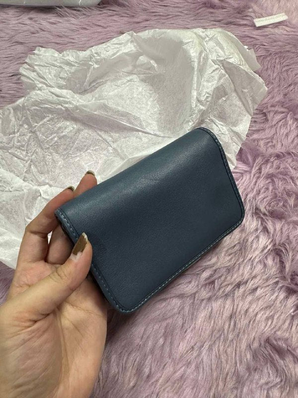 ORIG & IMPORTED Coach Retail Tabby Medium Wallet Blue/Green