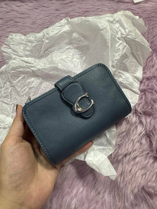 ORIG & IMPORTED Coach Retail Tabby Medium Wallet Blue/Green
