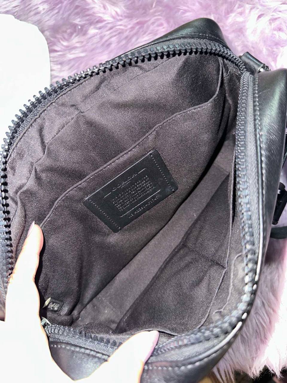 ORIG Preloved Coach Track Crossbody Men Black Bag