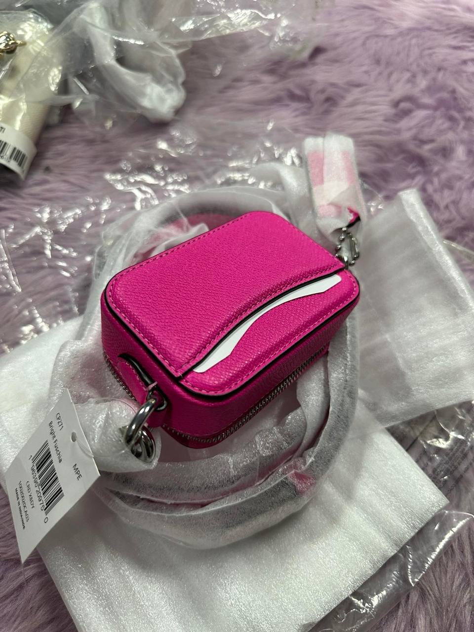 ORIG & IMPORTED Coach Crossbody Pouch Micro Bag Pink / Blue / Orange