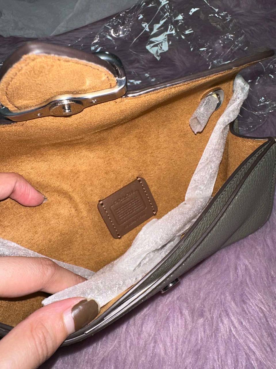 ORIG & IMPORTED Coach Morgan Green Crossbody Small Bag
