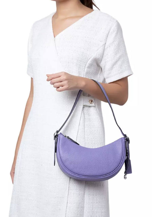 ORIG Preloved Coach Retail Luna Shoulder Bag In LIGHT VIOLET