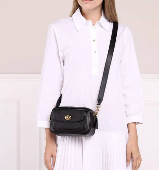 ORIG Preloved Retail Coach Willow Camera Black Bag