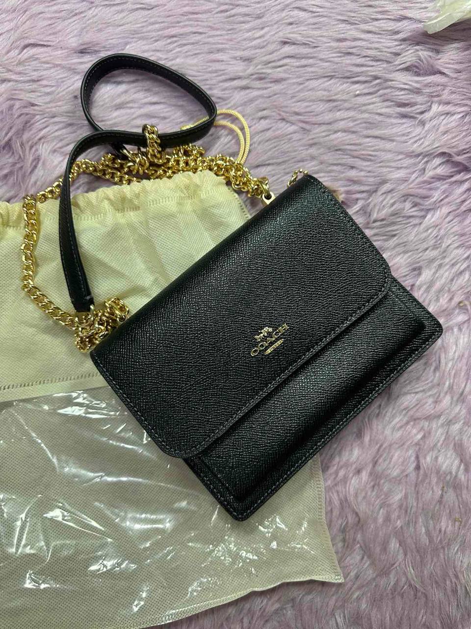 ORIG Preloved Coach Mini Klare Crossbody Black Small Bag
