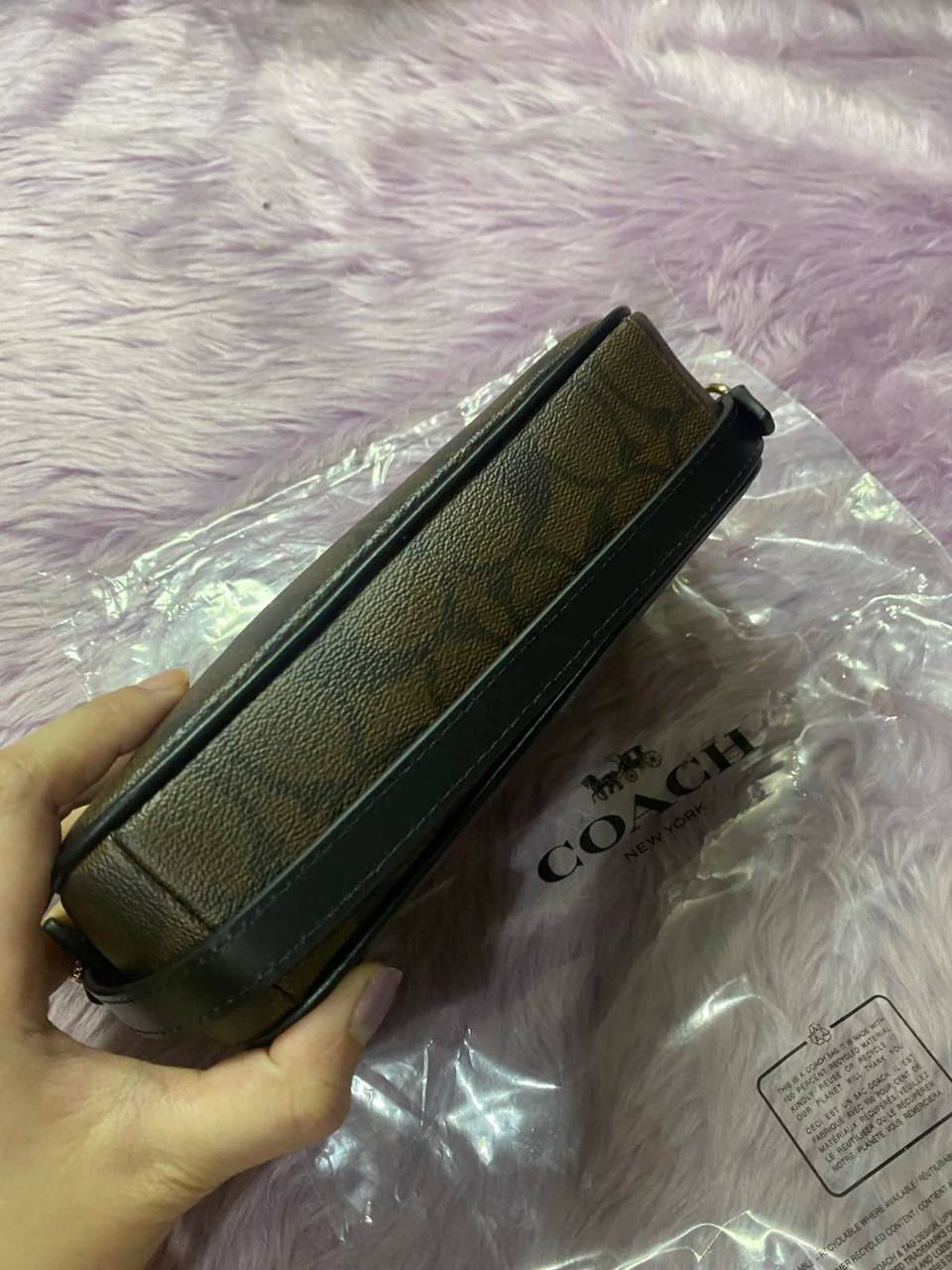 ORIG & IMPORTED Coach Nolita 19 In Signature Canvas Brown Small Kilikili Bag