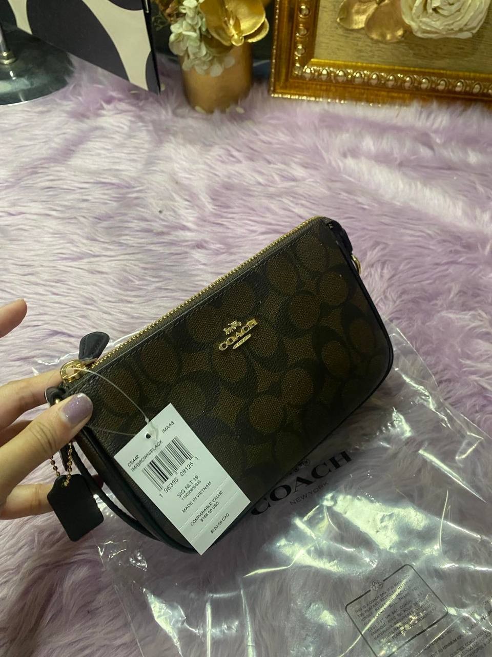 ORIG & IMPORTED Coach Nolita 19 In Signature Canvas Brown Small Kilikili Bag