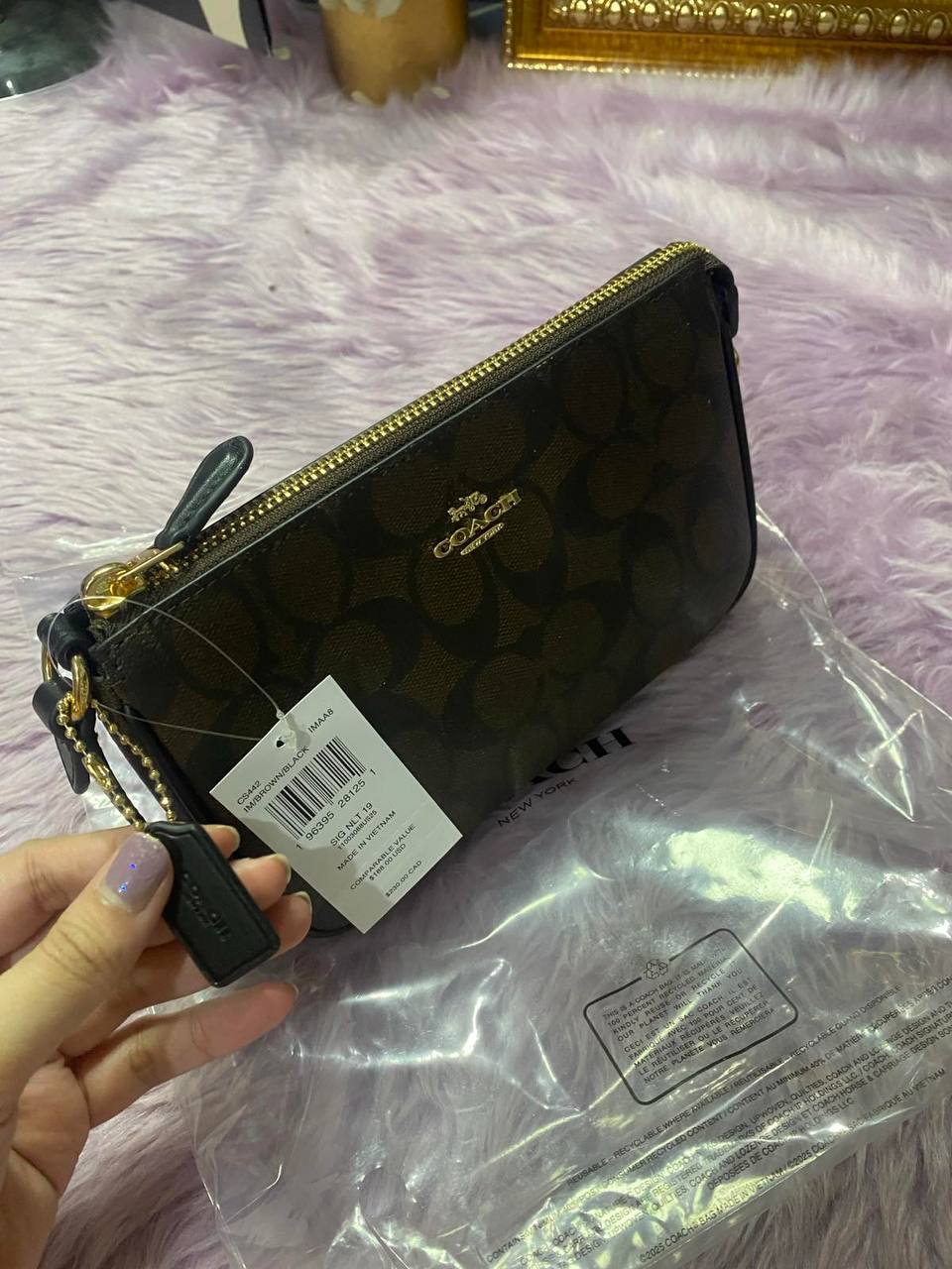 ORIG & IMPORTED Coach Nolita 19 In Signature Canvas Brown Small Kilikili Bag