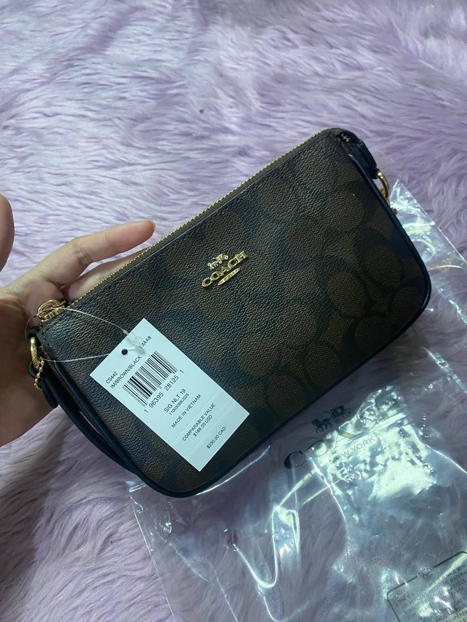ORIG & IMPORTED Coach Nolita 19 In Signature Canvas Brown Small Kilikili Bag