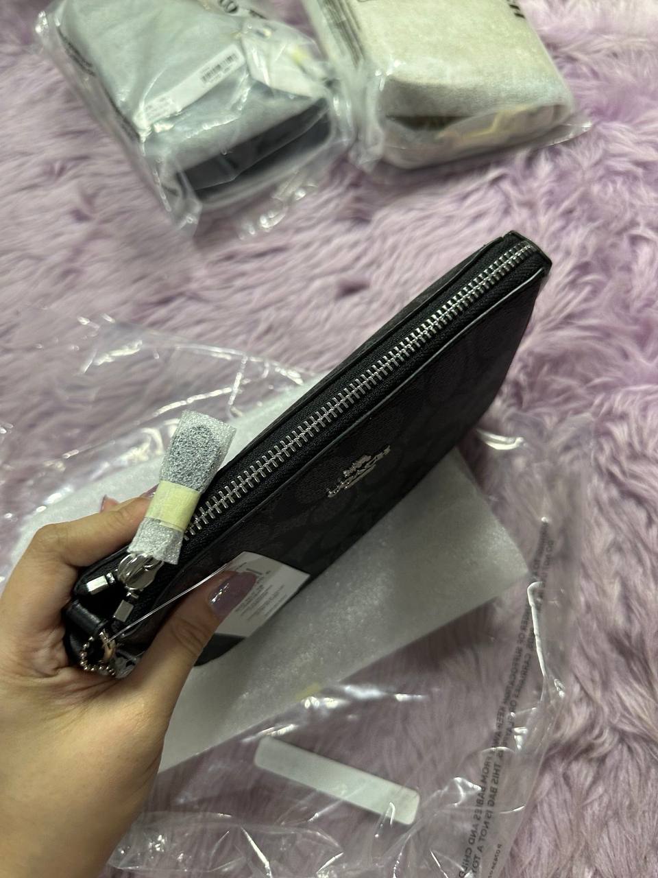 ORIG & IMPORTED Coach Nolita 19 In Signature Canvas Black Small Kilikili Bag