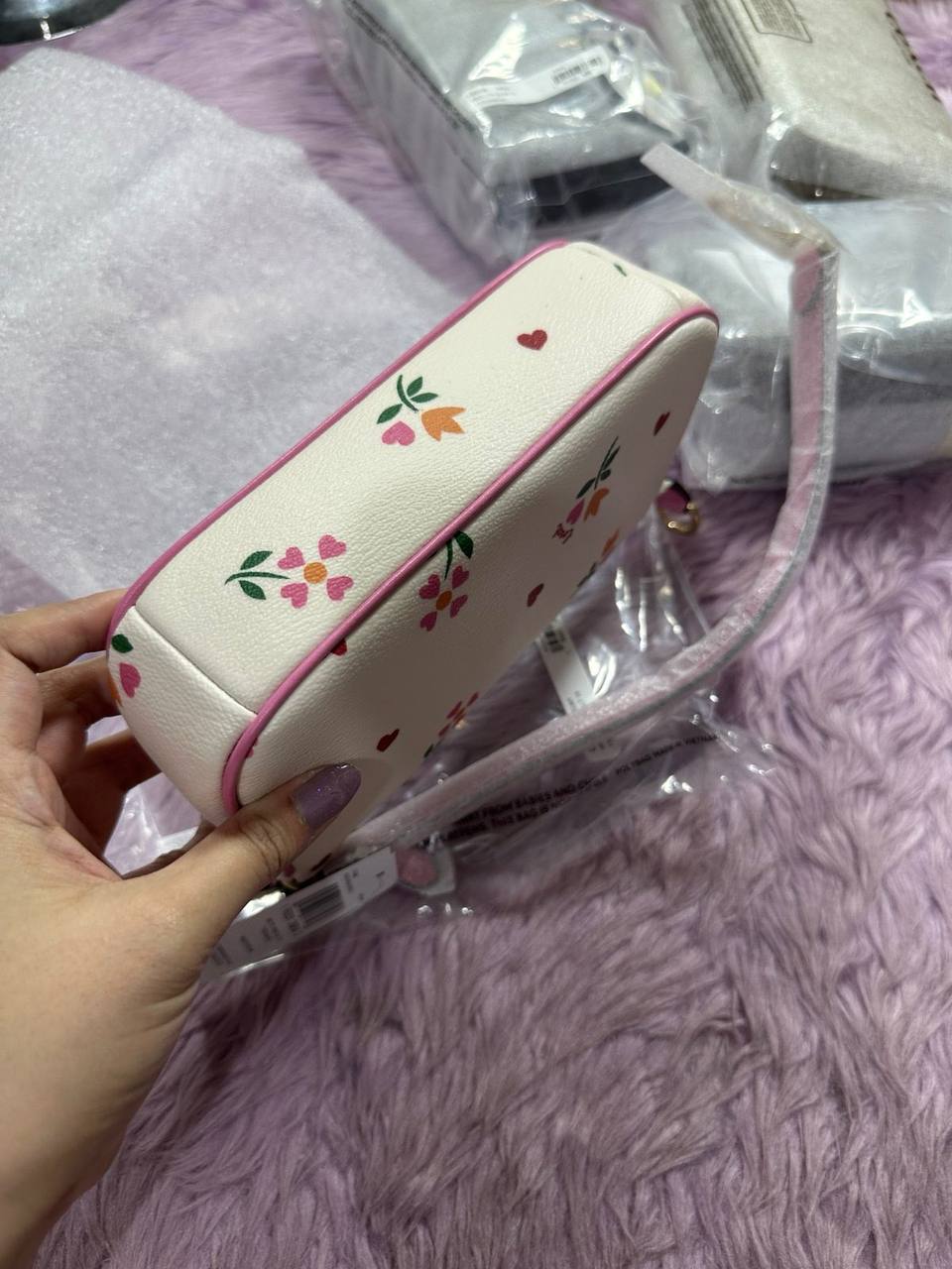 ORIG & IMPORTED Coach Nolita 19 In Floral White Small Kilikili Bag