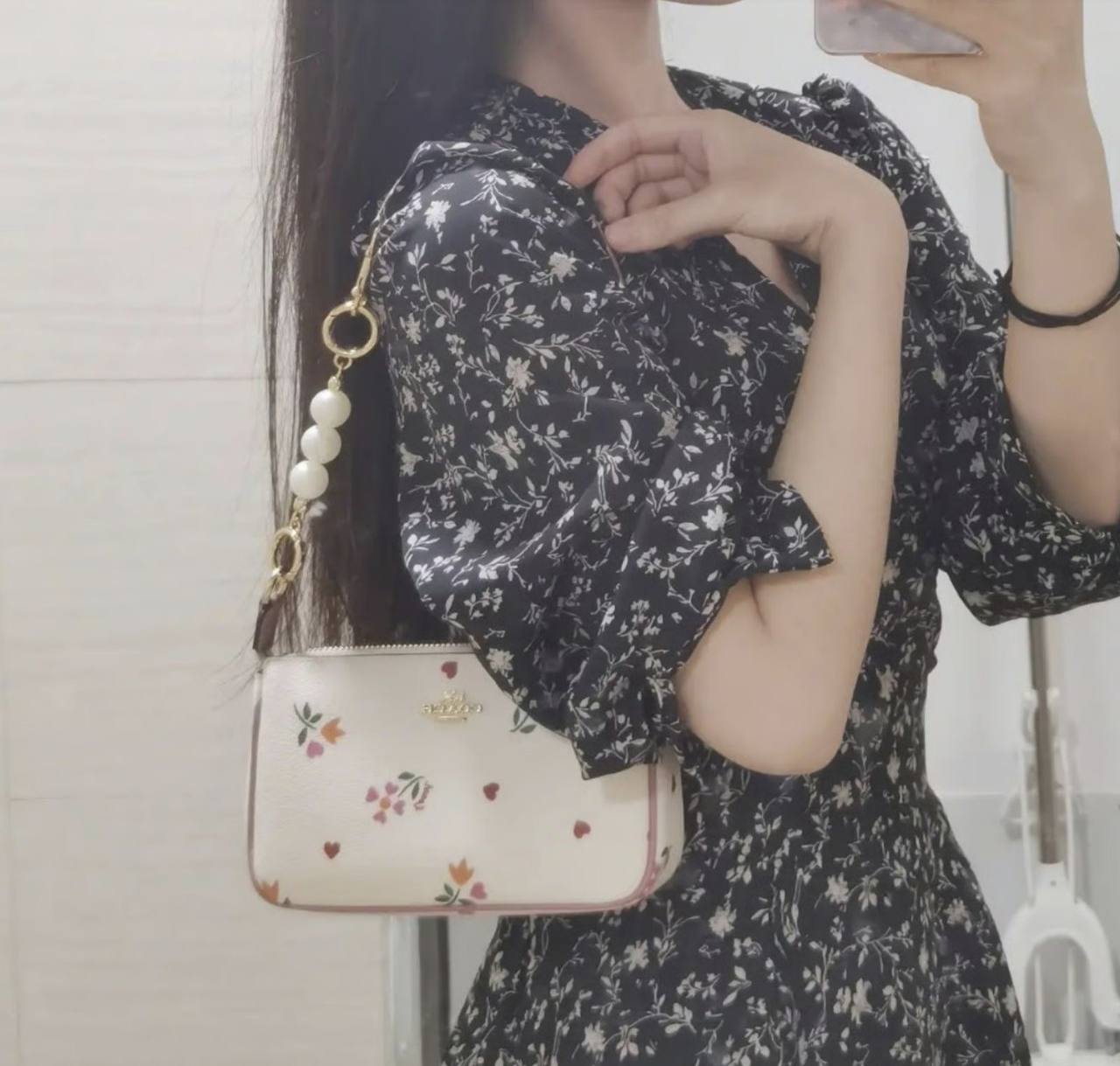 ORIG & IMPORTED Coach Nolita 19 In Floral White Small Kilikili Bag