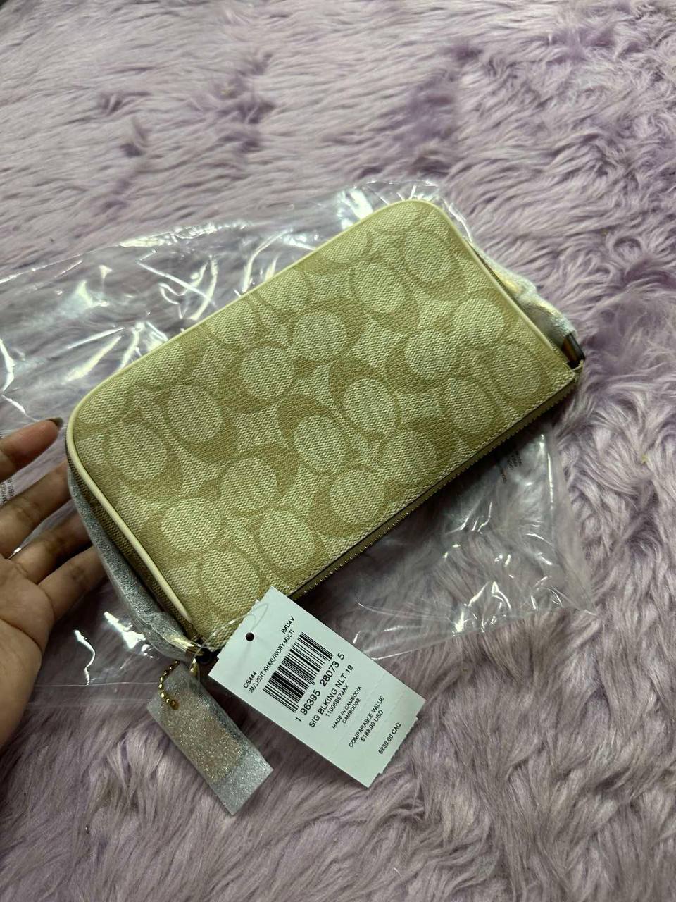 ORIG & IMPORTED Coach Nolita 19 In Signature Canvas Khaki Brown Small Kilikili Bag