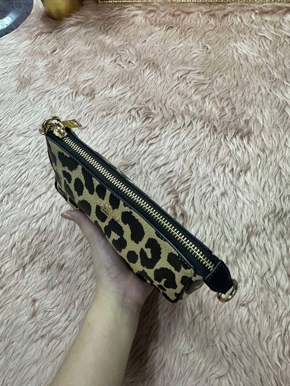ORIG & IMPORTED Coach Nolita 19 With Leopard Print Small Bag Chain Strap