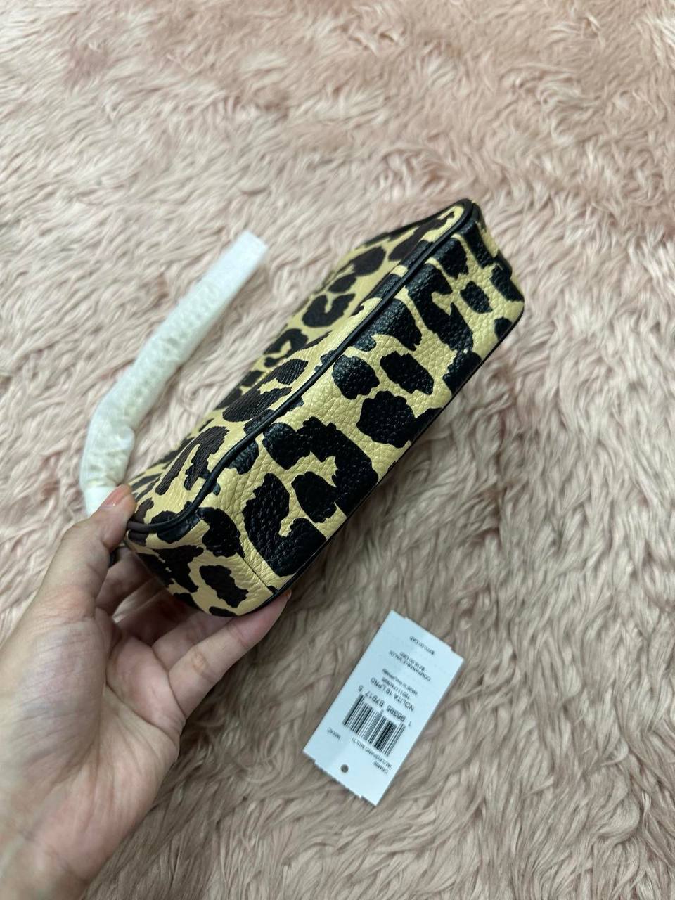 ORIG & IMPORTED Coach Nolita 19 With Leopard Print Small Bag Chain Strap