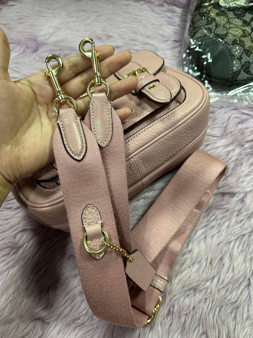 ORIG Preloved RARE Coach Lucy Crossbody Pink Bag
