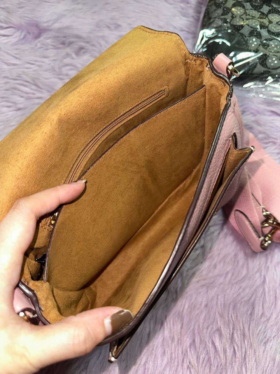 ORIG Preloved RARE Coach Lucy Crossbody Pink Bag