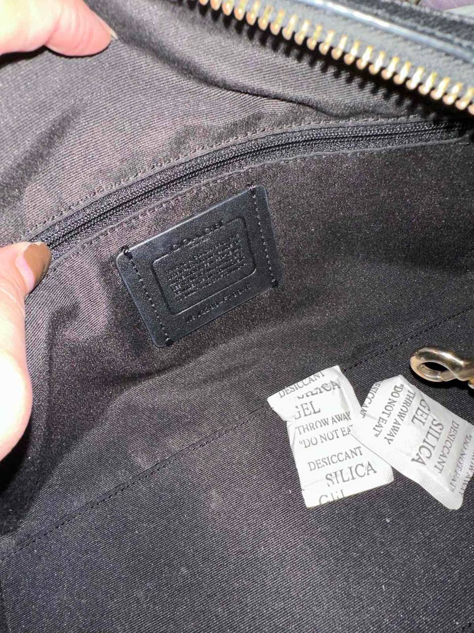 ORIG Preloved Coach Rowan Satchel Bag in Black