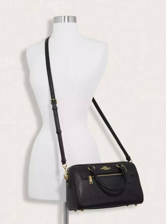 ORIG Preloved Coach Rowan Satchel Bag in Black