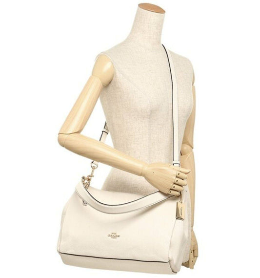 ORIG Preloved Coach Mia Shoulder White Bag