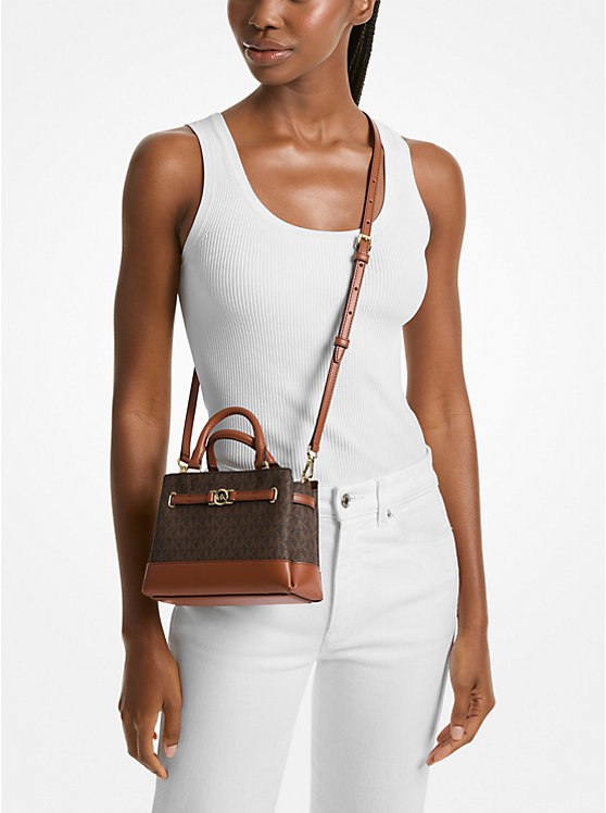 ORIG & IMPORTED Michael Kors Reed Extra-Small Signature Logo Satchel