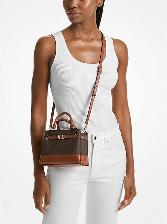ORIG & IMPORTED Michael Kors Reed Extra-Small Signature Logo Satchel