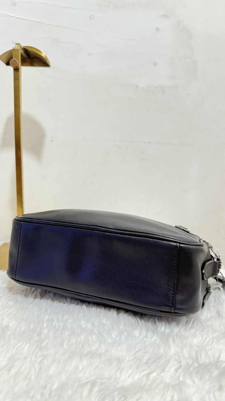ORIG Preloved Coach Graham Crossbody Black Double Zip Men Bag